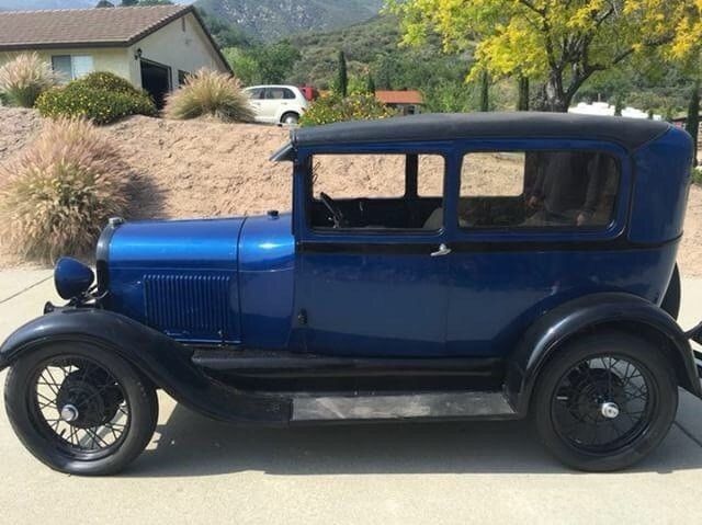 1929 Blue Ford Model A Sedan