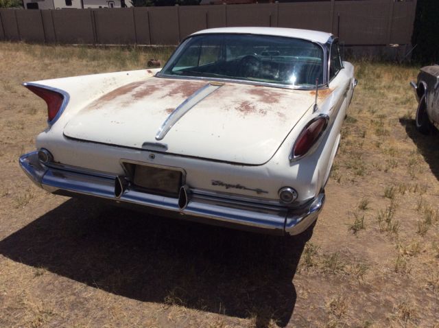 1960 White Chrysler New Yorker hardtop