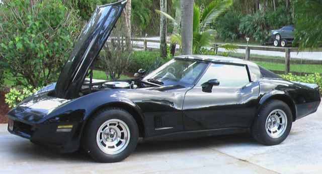 1981 Black Chevrolet Corvette Coupe