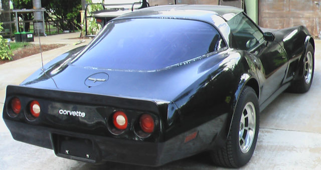 1981 Black Chevrolet Corvette Coupe