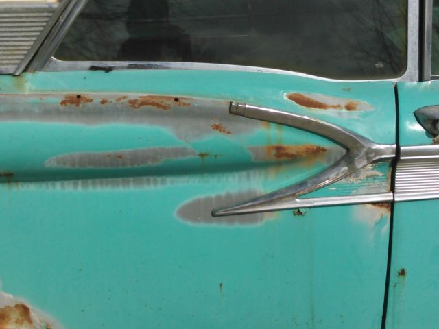 1959 green/White Ford Galaxie hardtop