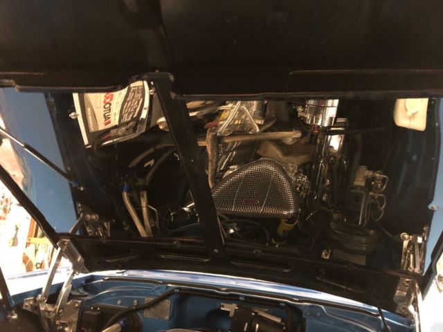 1957 Blue Chevrolet Bel Air/150/210 2 door post