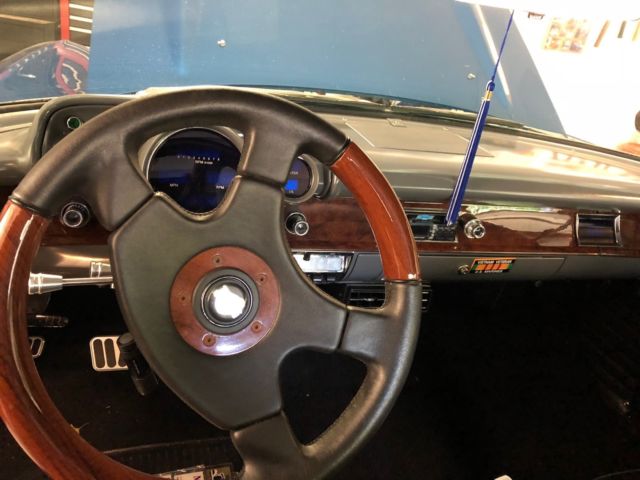 1957 Blue Chevrolet Bel Air/150/210 2 door post