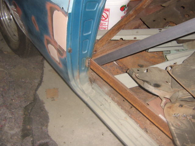 1956 2 tone blue Chevrolet Bel Air/150/210 2 Door post