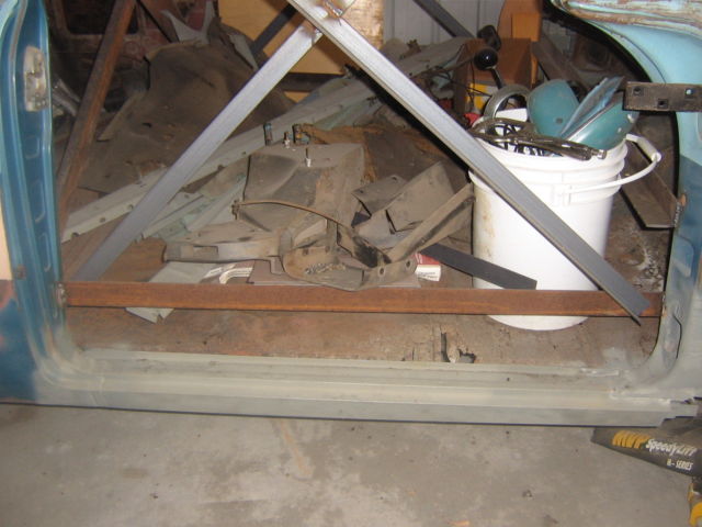 1956 2 tone blue Chevrolet Bel Air/150/210 2 Door post