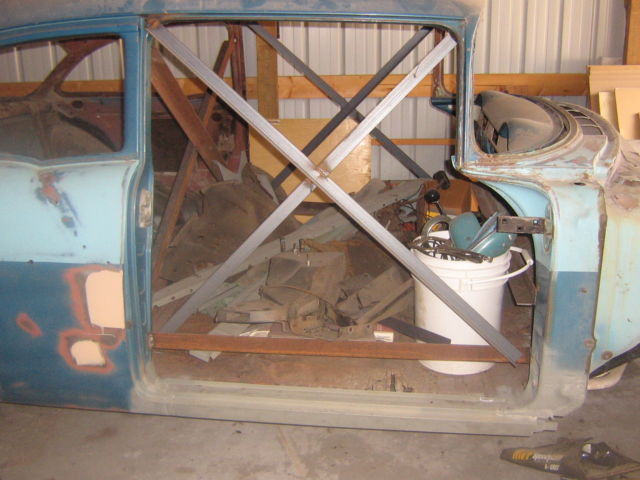 1956 2 tone blue Chevrolet Bel Air/150/210 2 Door post