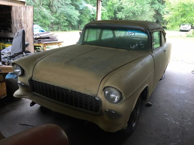 1955 Orange Chevrolet Bel Air/150/210 Coupe