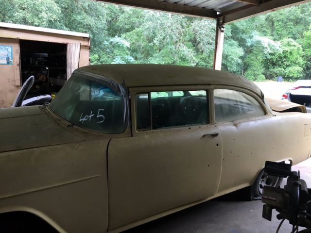 1955 Orange Chevrolet Bel Air/150/210 Coupe