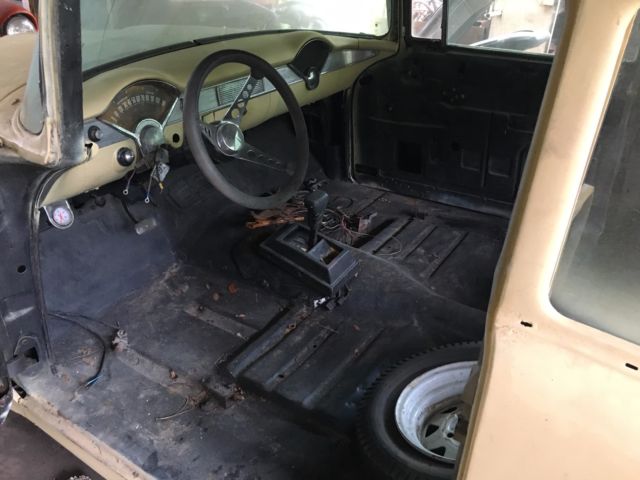 1955 Orange Chevrolet Bel Air/150/210 Coupe