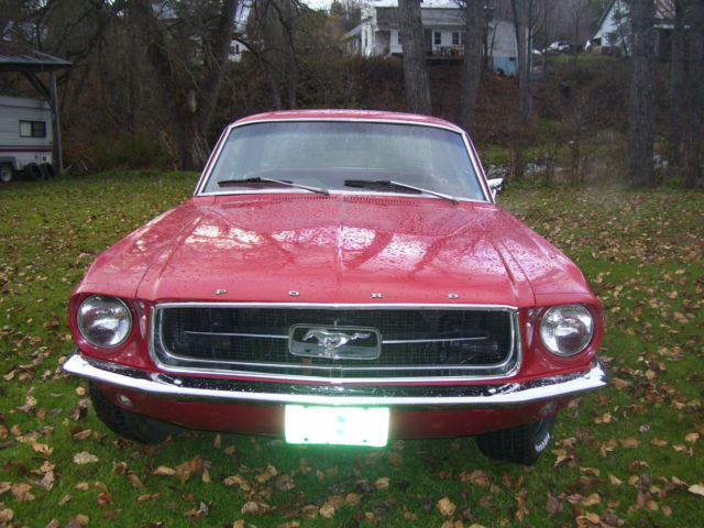 1967 Red Ford Mustang Sedan