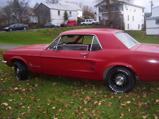 1967 Red Ford Mustang Sedan