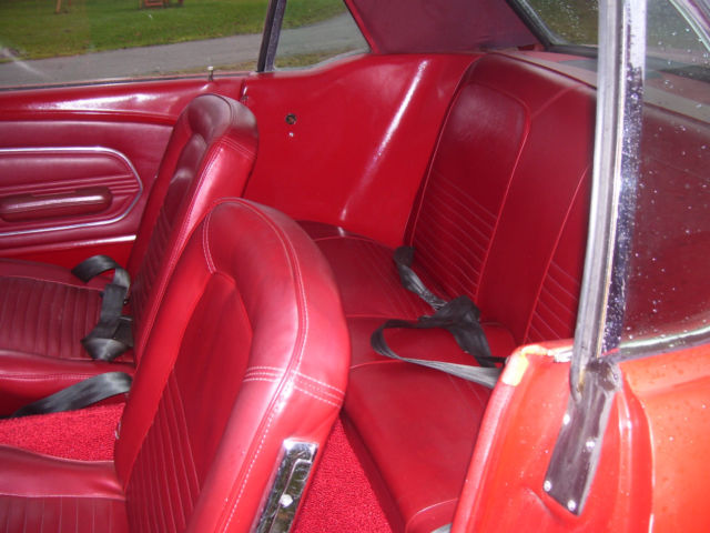 1967 Red Ford Mustang Sedan