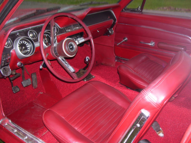 1967 Red Ford Mustang Sedan