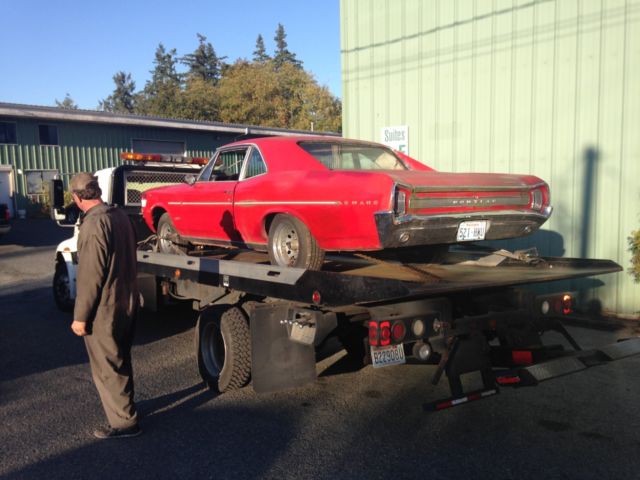 1966 Red Pontiac Le Mans 2-door Sedan