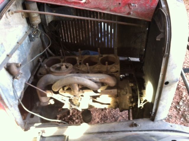 1928 Red Ford Model A Sedan