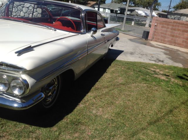 1959 snowcrest white Chevrolet Impala Coupe