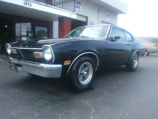 1977 Black Ford Maverick Coupe