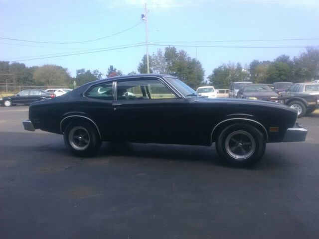 1977 Black Ford Maverick Coupe