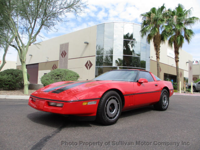 1985 Red Chevrolet Corvette