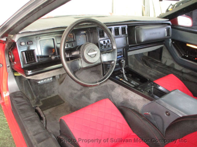 1985 Red Chevrolet Corvette