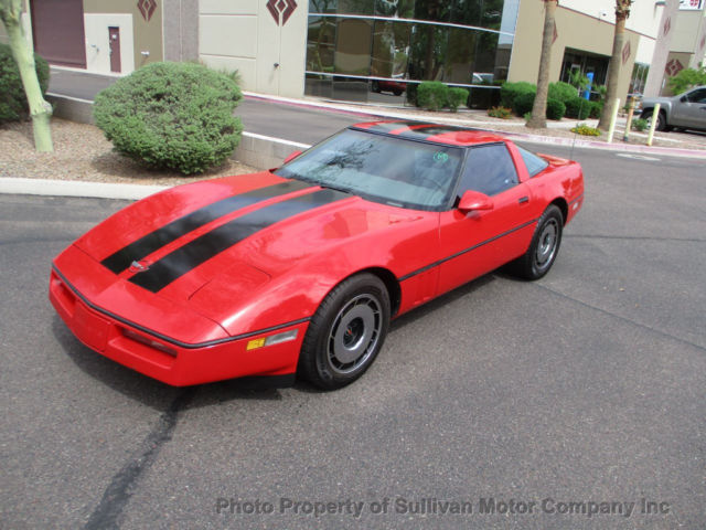 1985 Red Chevrolet Corvette