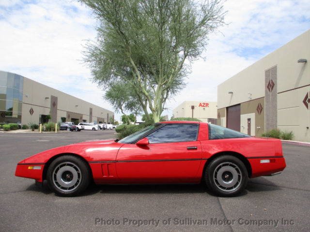 1985 Red Chevrolet Corvette