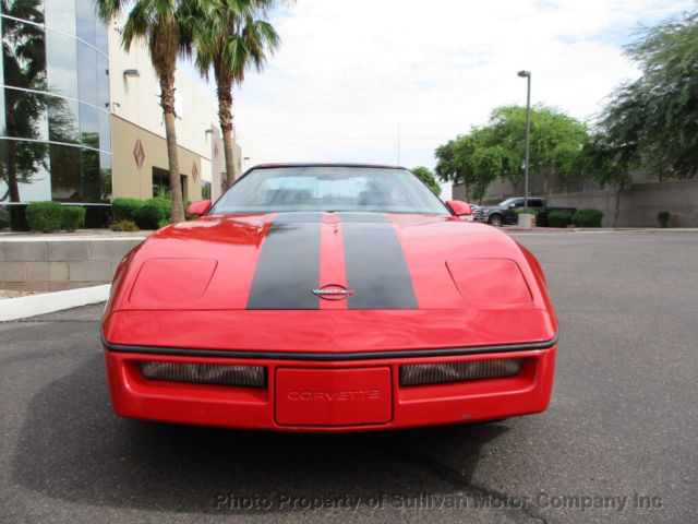 1985 Red Chevrolet Corvette