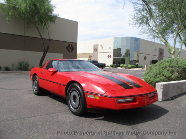 1985 Red Chevrolet Corvette