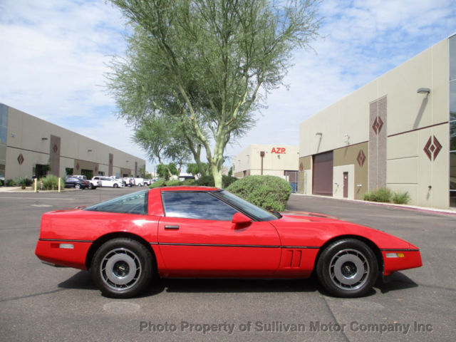 1985 Red Chevrolet Corvette