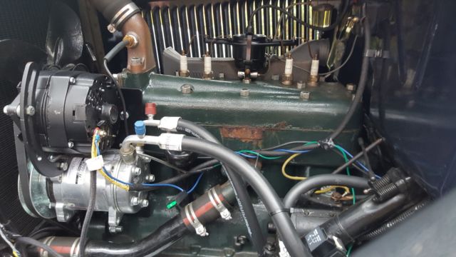 1930 Blue black Ford Model A 2 dr sedan