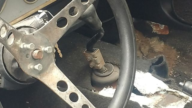 1977 Blue Ford Mustang