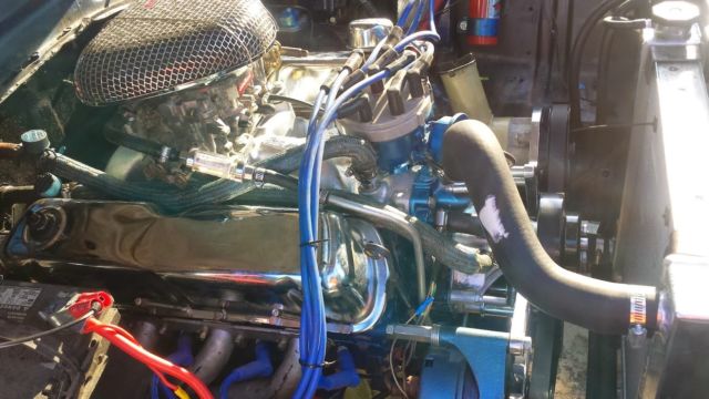 1977 Blue Ford Mustang