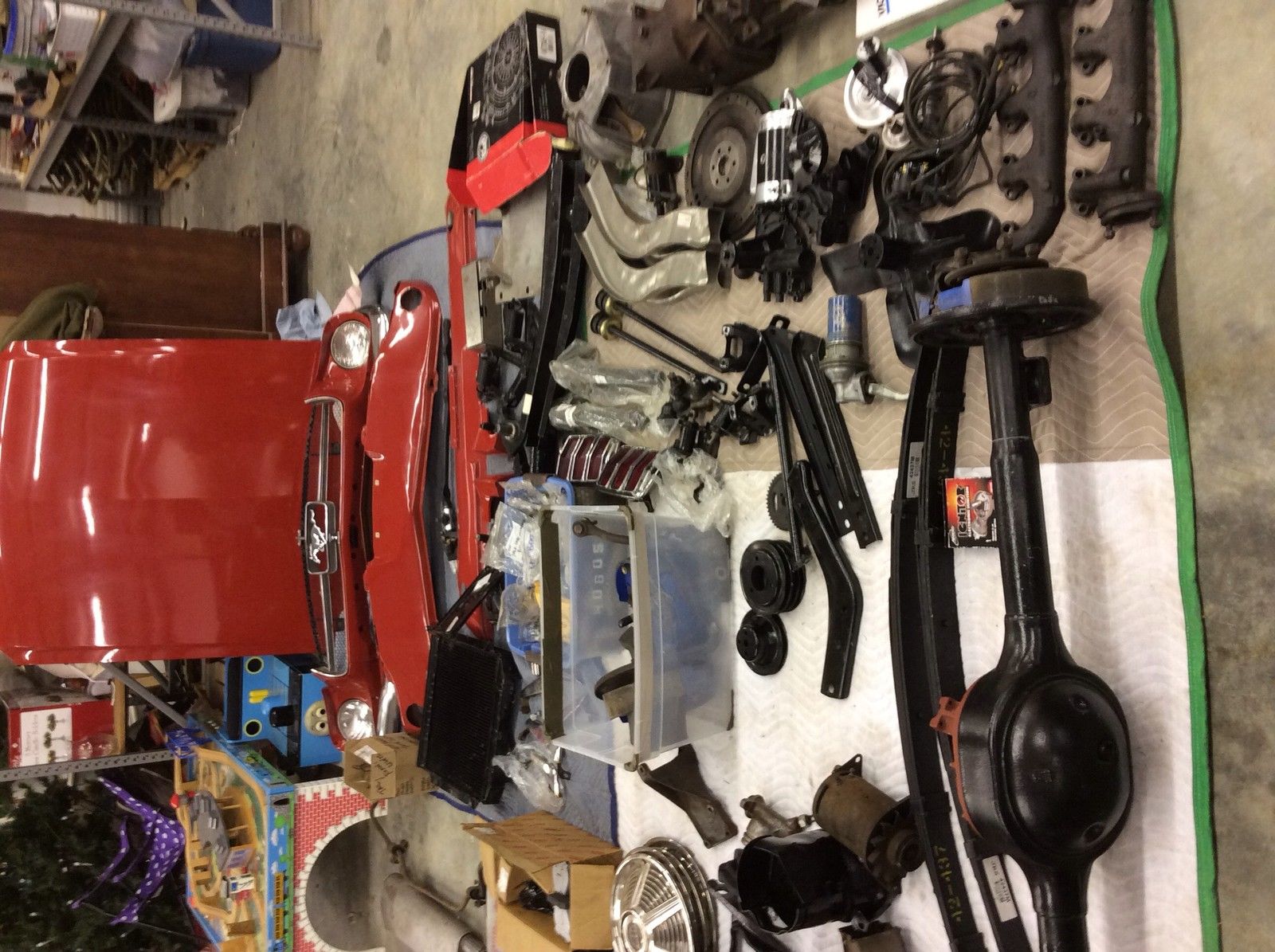 1965 Red Ford Mustang U/K