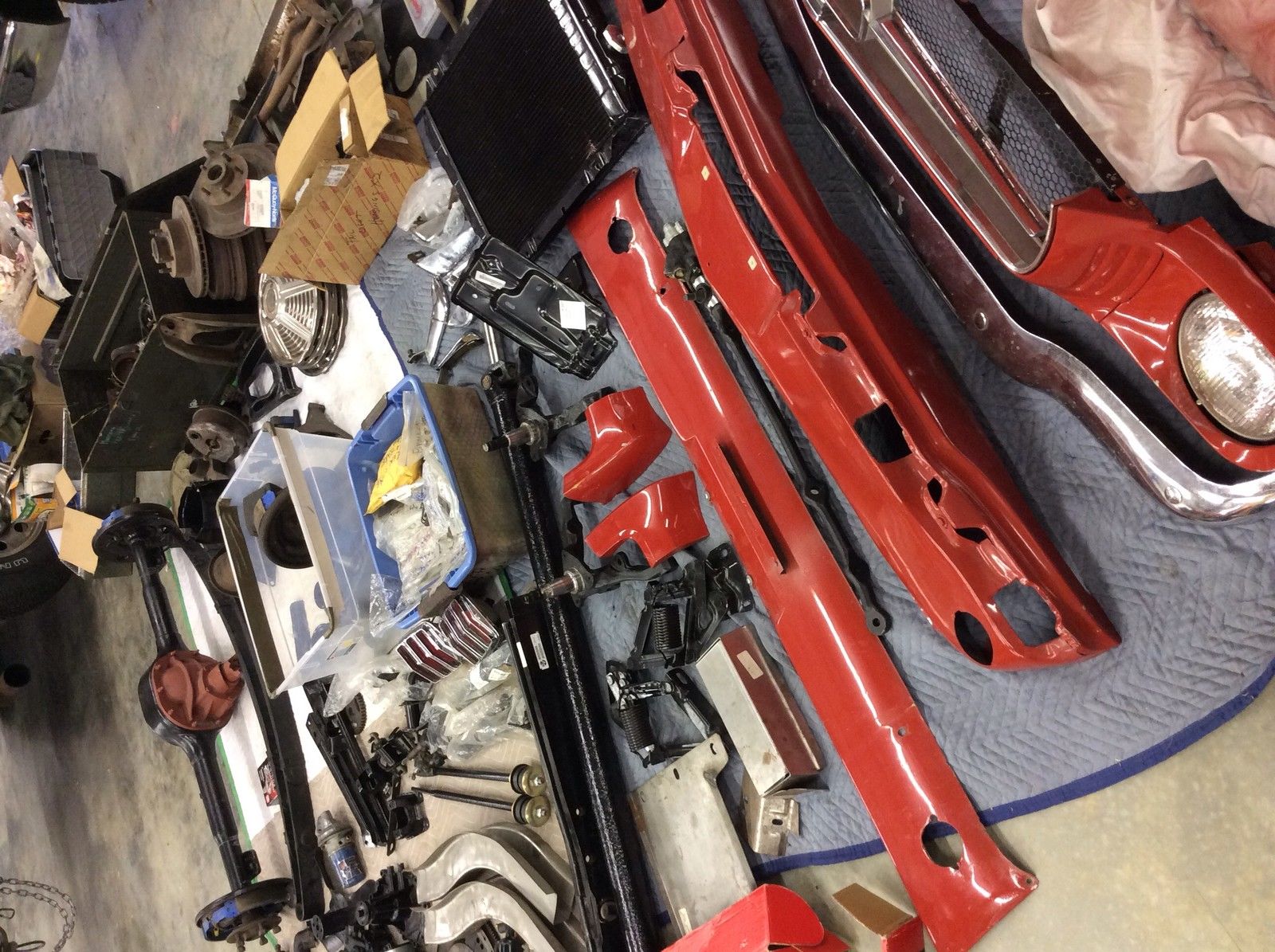 1965 Red Ford Mustang U/K