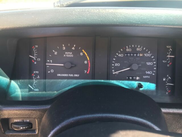 1990 White Ford Mustang Convertible