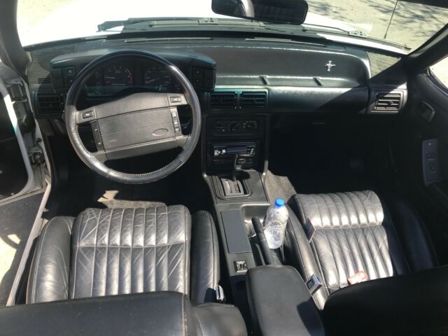 1990 White Ford Mustang Convertible
