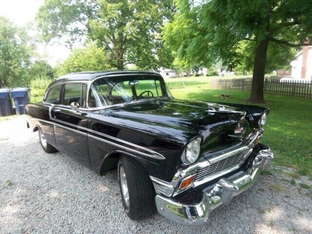 1956 Black Chevrolet Bel Air/150/210 Coupe