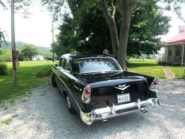 1956 Black Chevrolet Bel Air/150/210 Coupe