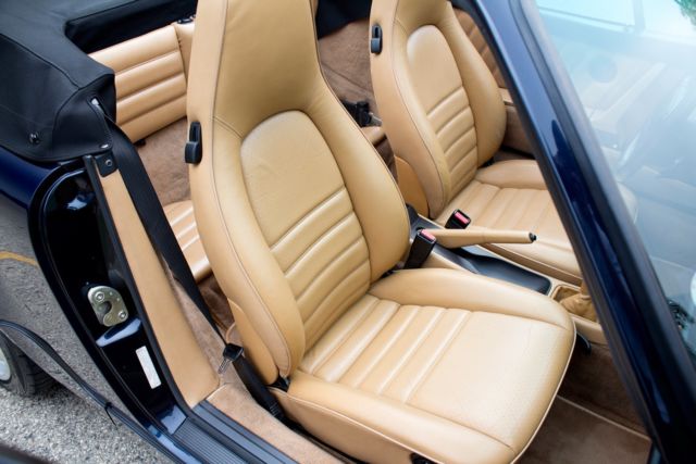 1991 Blue Porsche 911 Convertible