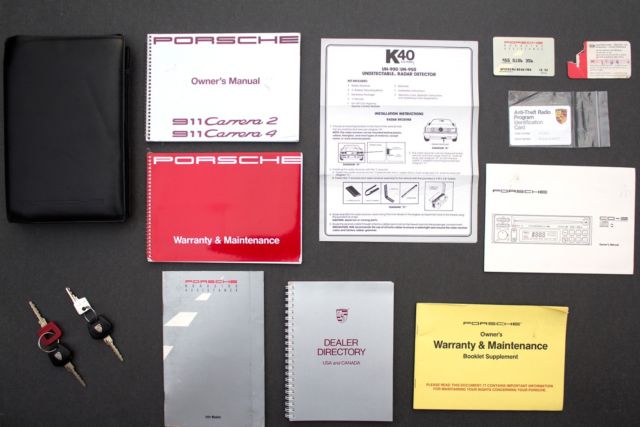 1991 Blue Porsche 911 Convertible