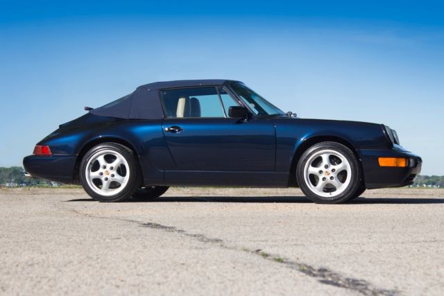 1991 Blue Porsche 911 Convertible