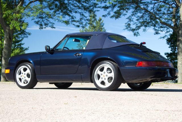 1991 Blue Porsche 911 Convertible