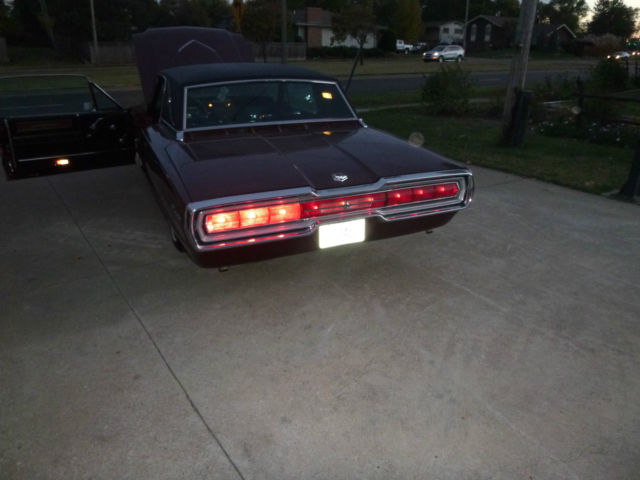 1966 Burgundy Ford Thunderbird Coupe