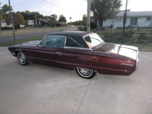 1966 Burgundy Ford Thunderbird Coupe