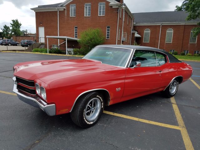 1970 Red Chevrolet Chevelle Coupe