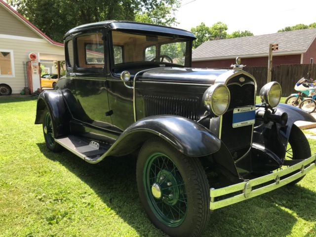 1931 Black Ford Model A Coupe