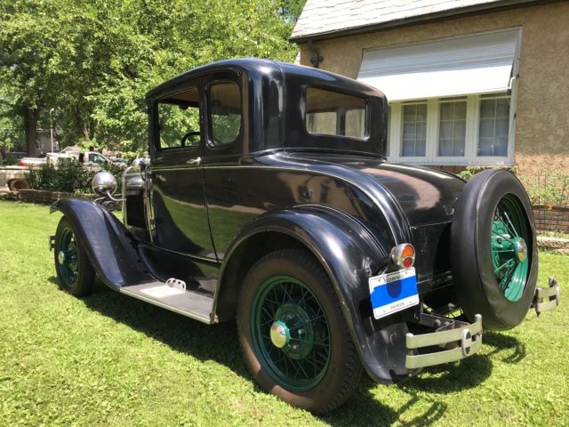 1931 Black Ford Model A Coupe