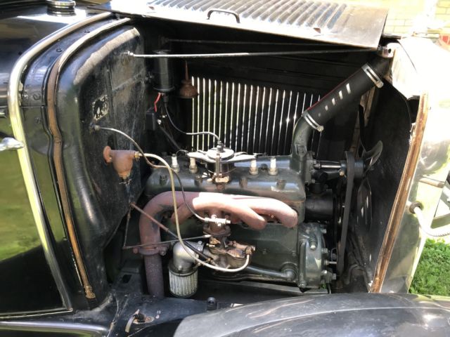 1931 Black Ford Model A Coupe