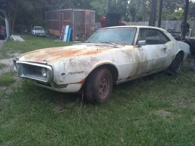 1968 white Pontiac Firebird Coupe
