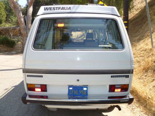 1982 White Volkswagen Bus/Vanagon Van Camper